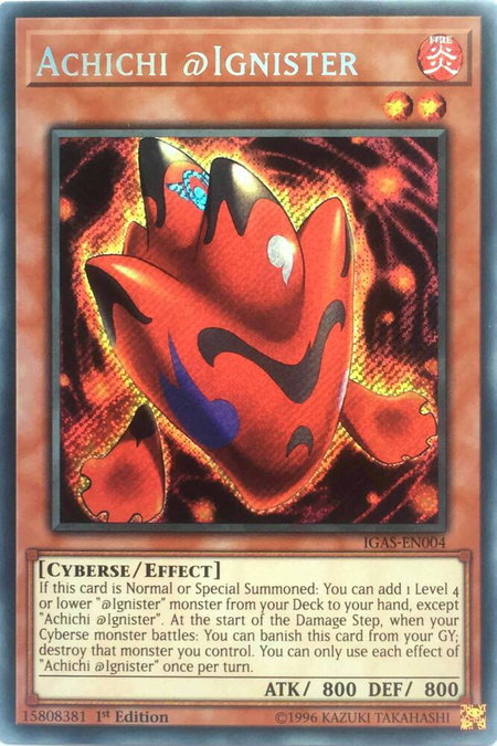 Achichi @Ignister - Ignition Assault YuGiOh trading card