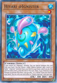 Hiyari @Ignister - Ignition Assault (IGAS) #IGAS-EN005 - Common / Short Print YuGiOh Trading Card