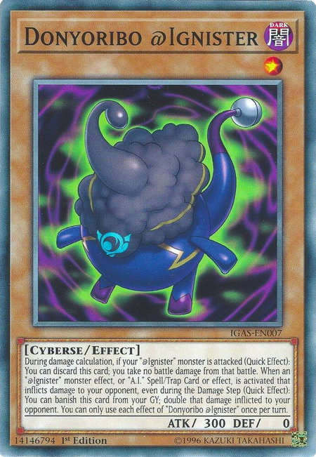 Donyoribo @Ignister - Ignition Assault YuGiOh trading card
