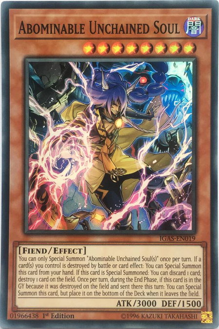 Abominable Unchained Soul - Ignition Assault YuGiOh trading card