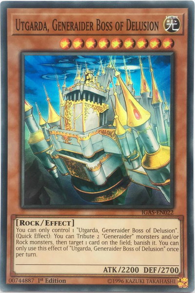 Utgarda, Generaider Boss of Delusion - Ignition Assault YuGiOh trading card