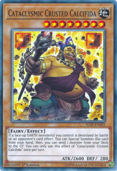 Cataclysmic Crusted Calcifida - Ignition Assault YuGiOh trading card