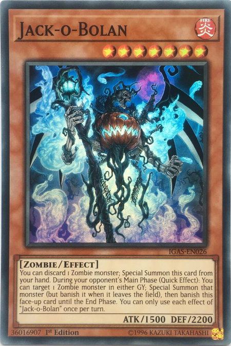 Jack-o-Bolan - Ignition Assault YuGiOh trading card