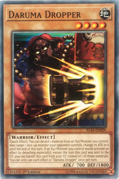 Daruma Dropper trading card from Ignition Assault Daruma Dropper - Ignition Assault YuGiOh trading card