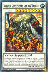 Karakuri Super Shogun mdl 00N "Bureibu" - Ignition Assault (IGAS) #IGAS-EN043 - Super Rare YuGiOh Trading Card