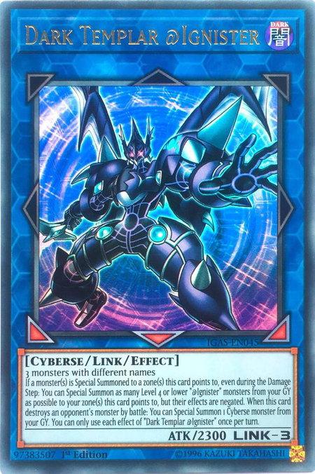 Dark Templar @Ignister - Ignition Assault YuGiOh trading card