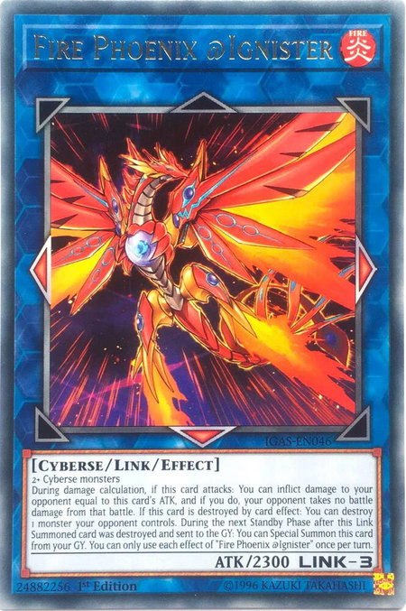 Fire Phoenix @Ignister - Ignition Assault YuGiOh trading card