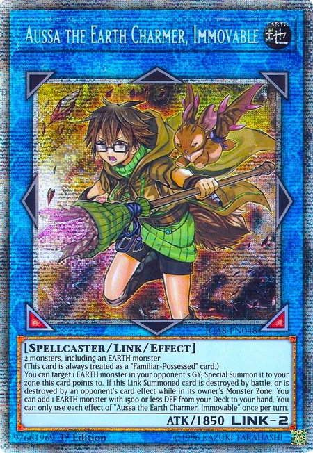 Aussa the Earth Charmer, Immovable (Starlight Rare) trading card from Ignition Assault Aussa the Earth Charmer, Immovable (Starlight Rare) - Ignition Assault YuGiOh trading card
