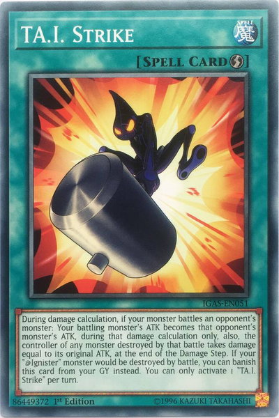TA.I. Strike trading card from Ignition Assault TA.I. Strike - Ignition Assault YuGiOh trading card