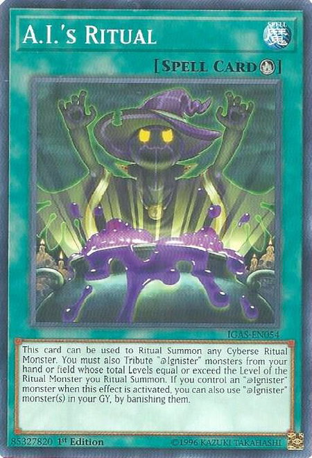 A.I.'s Ritual - Ignition Assault YuGiOh trading card