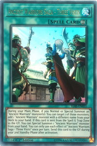 Ancient Warriors Saga - Three Visits - Ignition Assault (IGAS) #IGAS-EN055 - Ultra Rare YuGiOh Trading Card