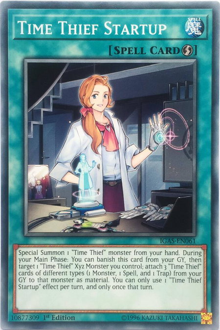 Time Thief Startup - Ignition Assault YuGiOh trading card