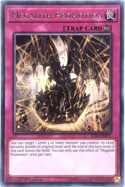 Megalith Promotion - Ignition Assault YuGiOh trading card