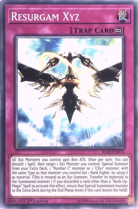 Resurgam Xyz - Ignition Assault YuGiOh trading card
