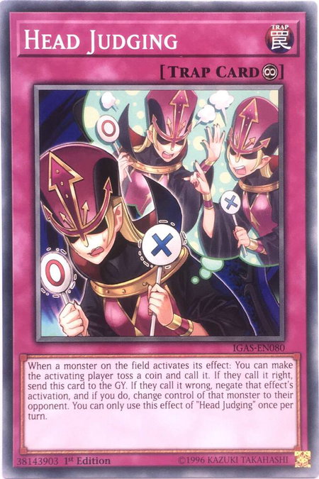 Head Judging - Ignition Assault YuGiOh trading card