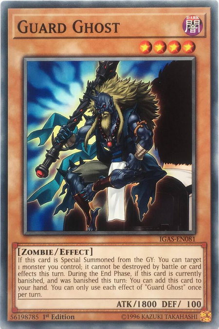 Guard Ghost - Ignition Assault YuGiOh trading card