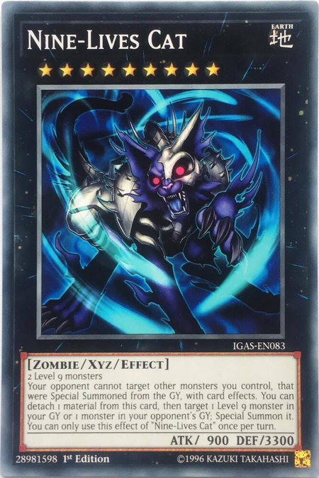 Nine-Lives Cat - Ignition Assault YuGiOh trading card