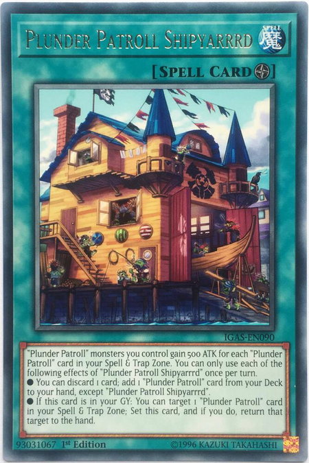 Plunder Patroll Shipyarrrd - Ignition Assault YuGiOh trading card