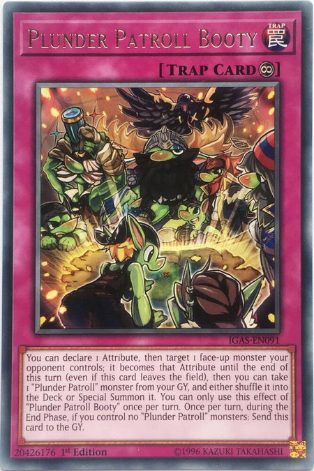Plunder Patroll Booty - Ignition Assault YuGiOh trading card