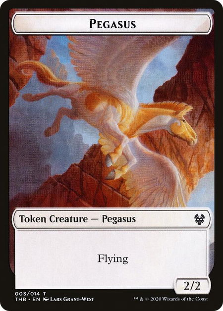 Pegasus // Satyr Double-Sided Token trading card from Theros Beyond Death Pegasus // Satyr Double-Sided Token - Theros Beyond Death Magic: The Gathering trading card