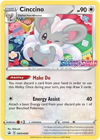Cinccino - SWSH009 (Prerelease) - SWSH: Sword & Shield Promo Cards (SWSD) #SWSH009 - Promo Pokémon Trading Card
