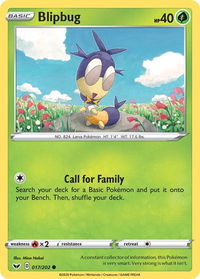 Blipbug (017) - SWSH01: Sword & Shield Base Set (SWSH01) #017/202 - Common Pokémon Trading Card