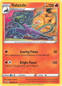 Salazzle - SWSH01: Sword & Shield Base Set (SWSH01) #028/202 - Uncommon Pokémon Trading Card