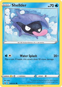 Shellder - SWSH01: Sword & Shield Base Set (SWSH01) #040/202 - Common Pokémon Trading Card