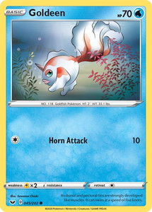 Goldeen (045) - SWSH01: Sword & Shield Base Set (SWSH01) #045/202 - Common Pokémon Trading Card