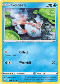 Goldeen (046) - SWSH01: Sword & Shield Base Set (SWSH01) #046/202 - Common Pokémon Trading Card