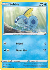 Sobble (055) - SWSH01: Sword & Shield Base Set (SWSH01) #055/202 - Common Pokémon Trading Card