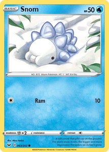 Snom - SWSH01: Sword & Shield Base Set (SWSH01) #063/202 - Common Pokémon Trading Card
