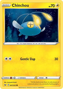 Chinchou (067) - SWSH01: Sword & Shield Base Set (SWSH01) #067/202 - Common Pokémon Trading Card