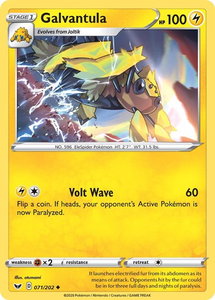 Galvantula - SWSH01: Sword & Shield Base Set (SWSH01) #071/202 - Uncommon Pokémon Trading Card