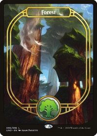 Forest (Full Art) - Unsanctioned (UND) #96 - Land Magic: The Gathering Trading Card