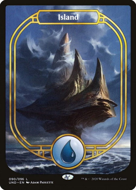 Island (Full Art) - Unsanctioned Magic: The Gathering trading card