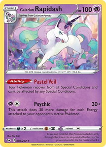 Galarian Rapidash - SWSH01: Sword & Shield Base Set (SWSH01) #082/202 - Rare Pokémon Trading Card