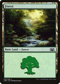 Forest - Unsanctioned (UND) #95 - Land Magic: The Gathering Trading Card