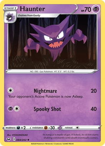 Haunter - SWSH01: Sword & Shield Base Set (SWSH01) #084/202 - Uncommon Pokémon Trading Card