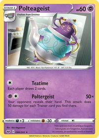 Polteageist - SWSH01: Sword & Shield Base Set (SWSH01) #090/202 - Rare Pokémon Trading Card