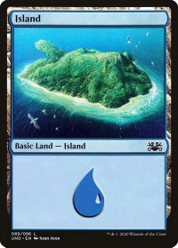 Island - Unsanctioned (UND) #89 - Land Magic: The Gathering Trading Card