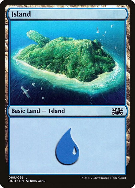 Island - Unsanctioned Magic: The Gathering trading card