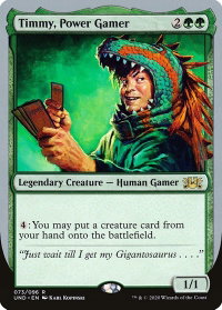 Timmy, Power Gamer - Unsanctioned (UND) #73 - Rare Magic: The Gathering Trading Card