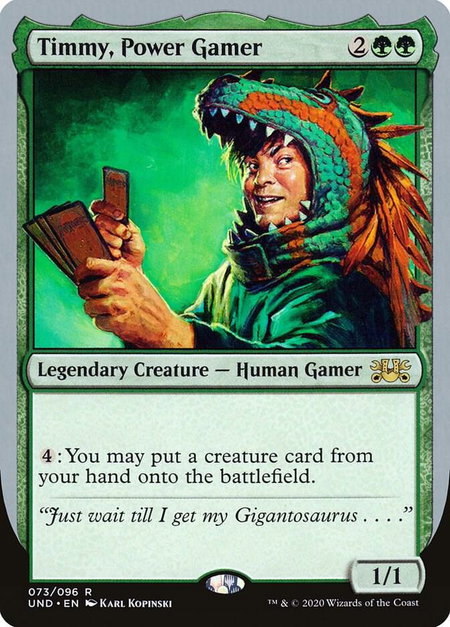 Timmy, Power Gamer - Unsanctioned Magic: The Gathering trading card