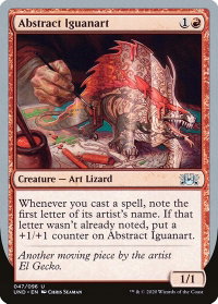 Abstract Iguanart - Unsanctioned (UND) #47 - Uncommon Magic: The Gathering Trading Card