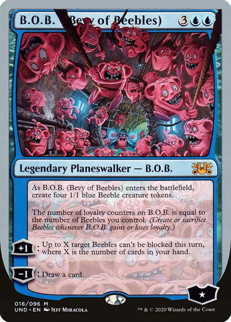 B.O.B. (Bevy of Beebles) - Unsanctioned Magic: The Gathering trading card