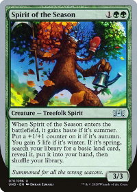 Spirit of the Season - Unsanctioned (UND) #70 - Uncommon Magic: The Gathering Trading Card