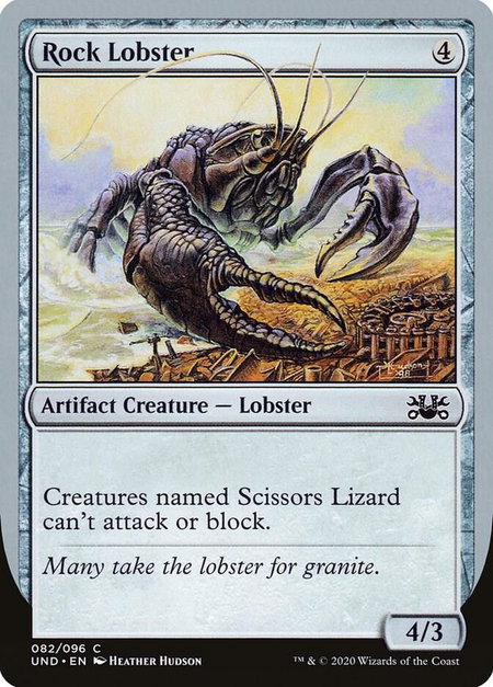 Rock Lobster - Unsanctioned Magic: The Gathering trading card