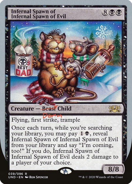 Infernal Spawn of Infernal Spawn of Evil - Unsanctioned Magic: The Gathering trading card
