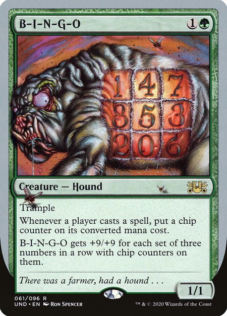 B-I-N-G-O - Unsanctioned Magic: The Gathering trading card